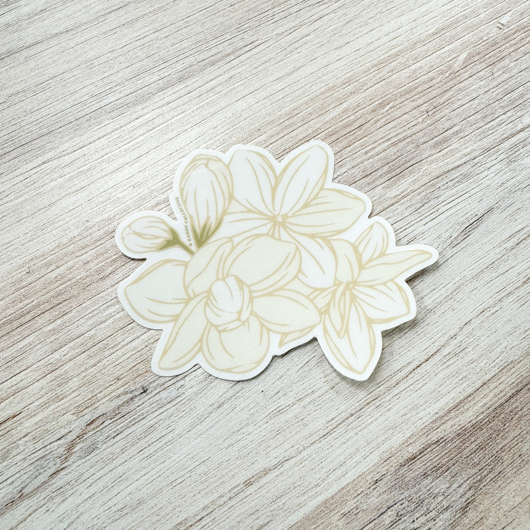 Pikake Cluster Vinyl Sticker