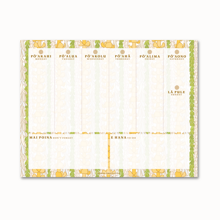 Weekly Notepad