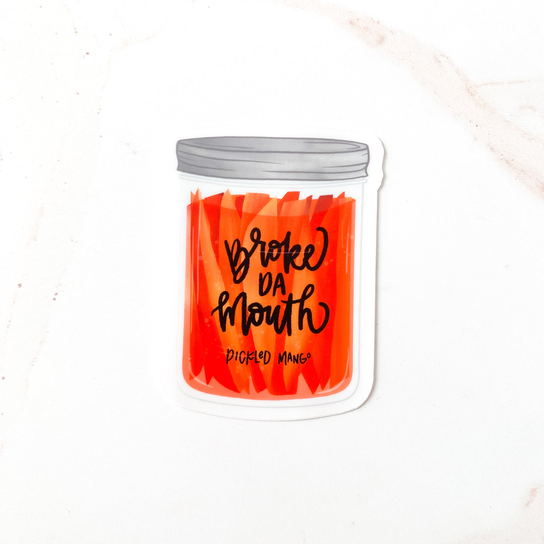 Li Hing Pickled Mango Vinyl Sticker