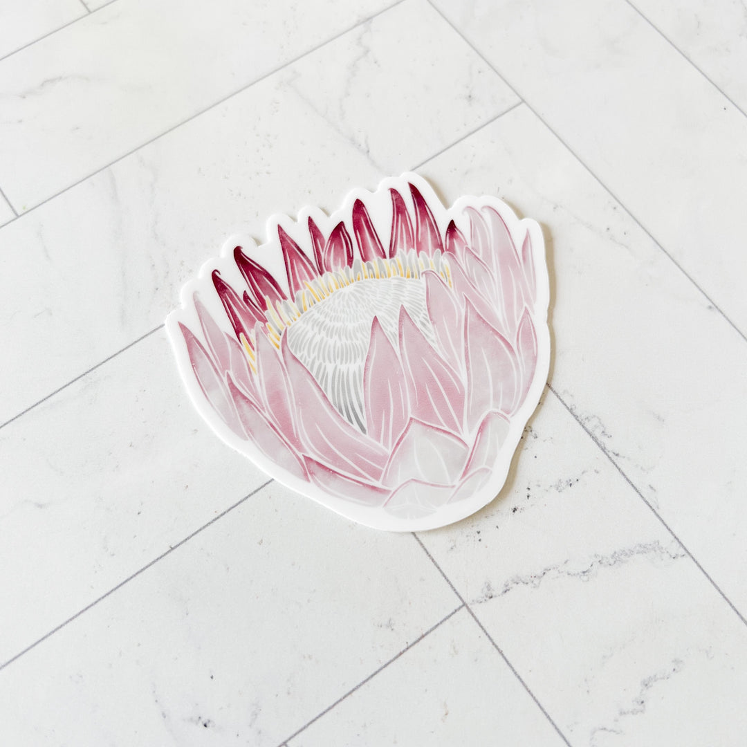 King Protea Vinyl Sticker