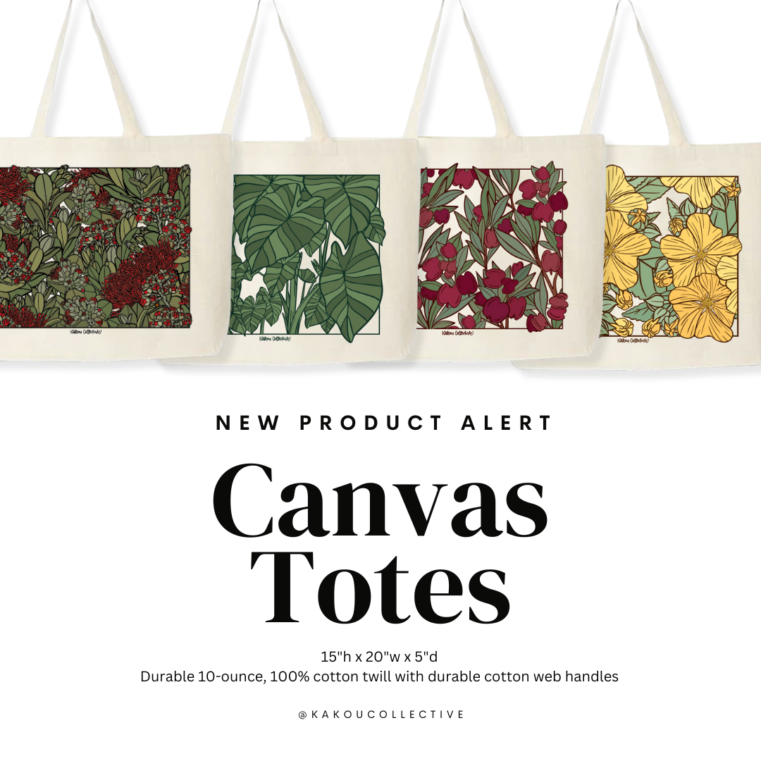 Honoring Native Hawaiian Plant Month: Unveiling Three Eco-Conscious Tote Designs at Merrie Monarch