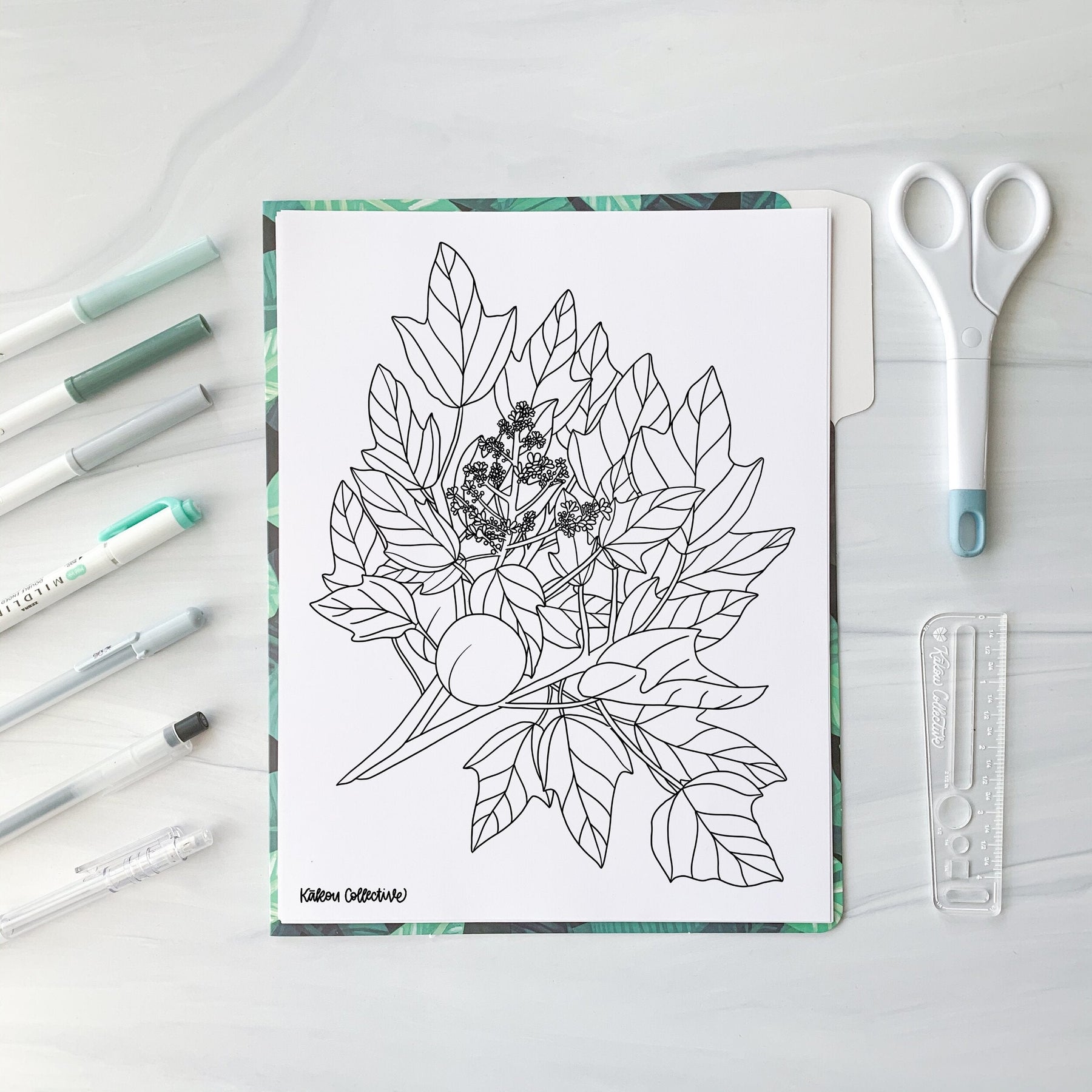 Kukui Coloring Page