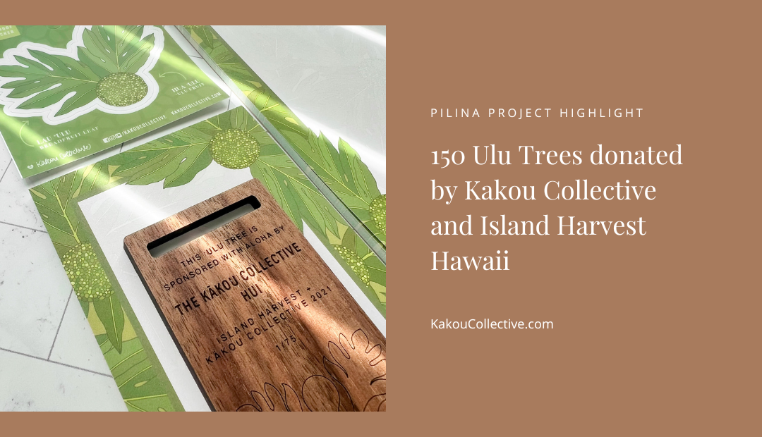 150 Ulu Trees Collectively Donated by Kakou Collective and Island Harv