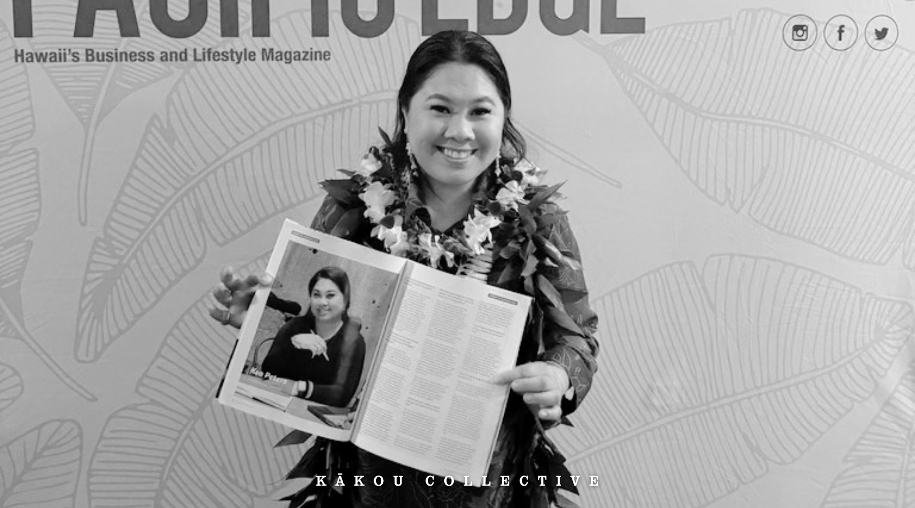 kea peters holding women in business feature in Pacific Edge Magazine