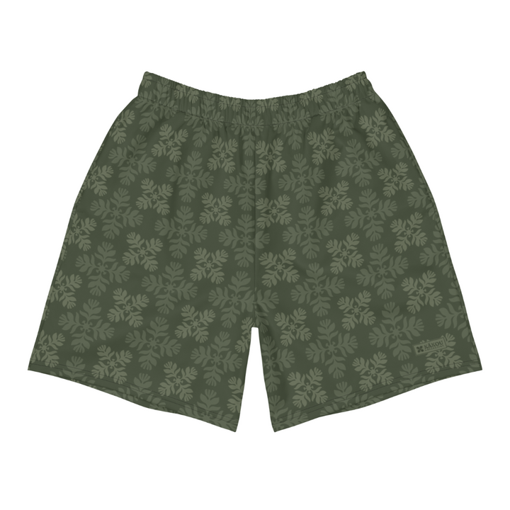 Lehua Quilt Camo Athletic Long Shorts