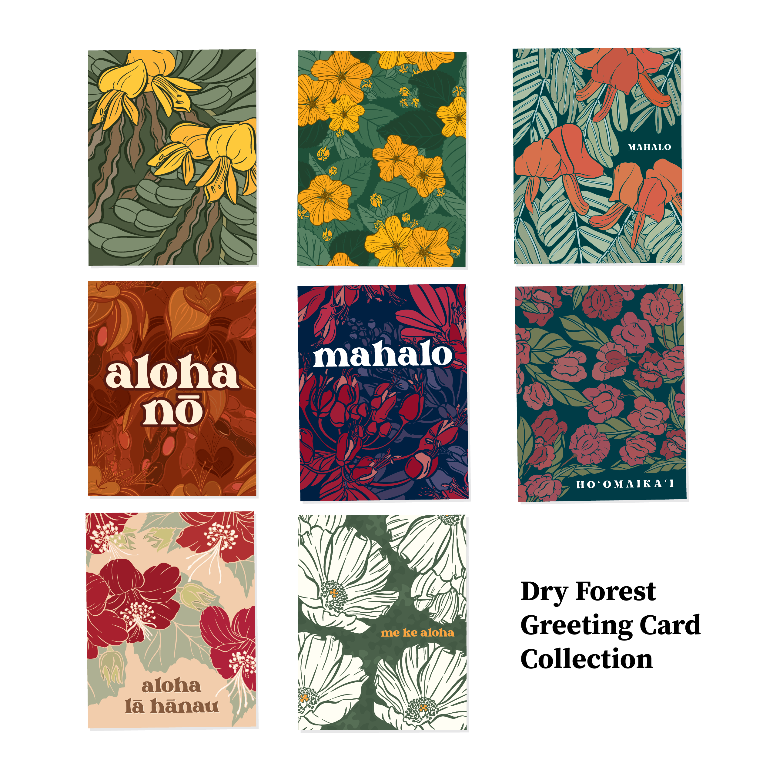 Dry Forest Greeting Card Collection