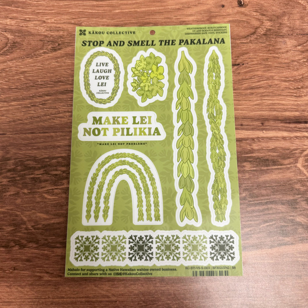 Lei Sticker Sheet