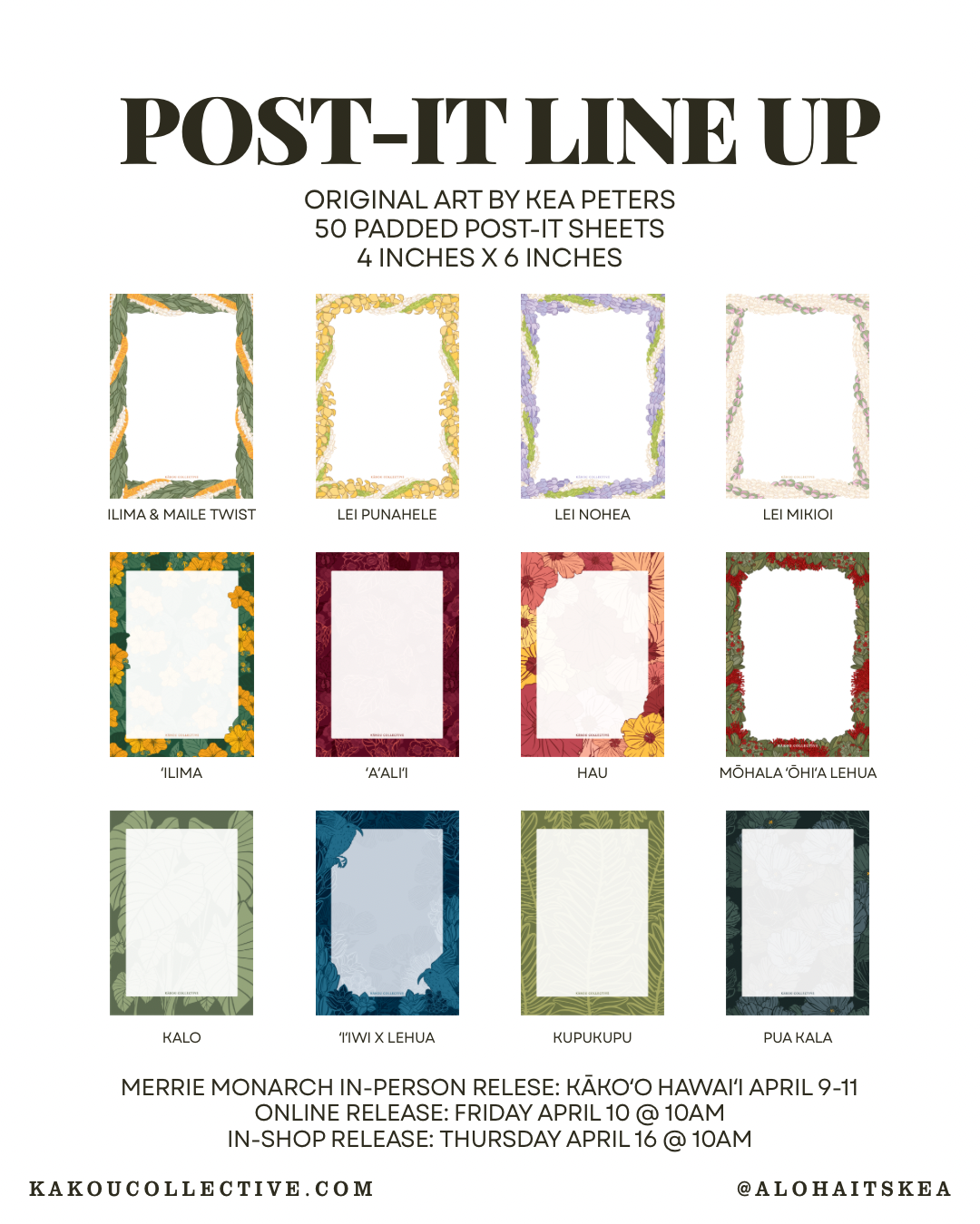 4" x 6" Lei Post-it Notes®