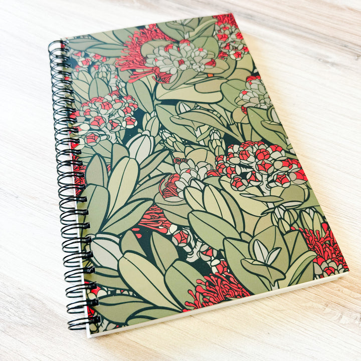 Hawaiian Plant Coil Notebook 5in x 7in