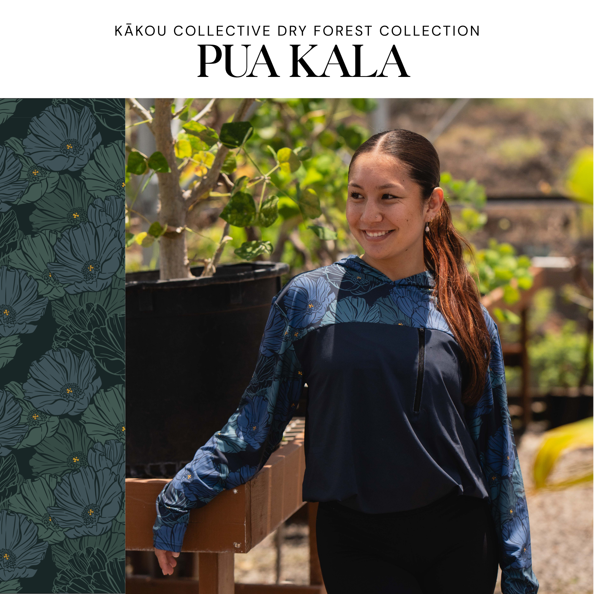 Dry Forest Collection Long Sleeve Dri Fit  Sugar Caddy x Kakou Collective