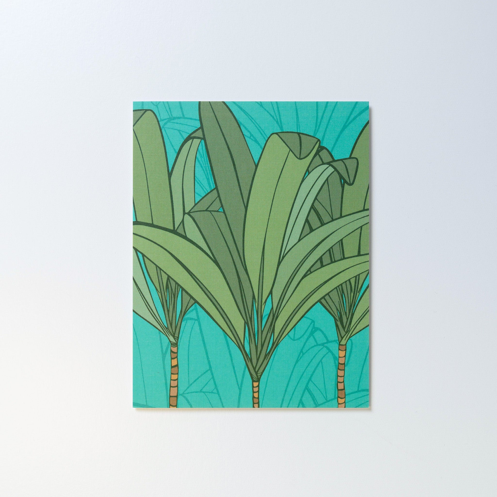 Ki (Ti Leaf) Canoe Plant Greeting Card