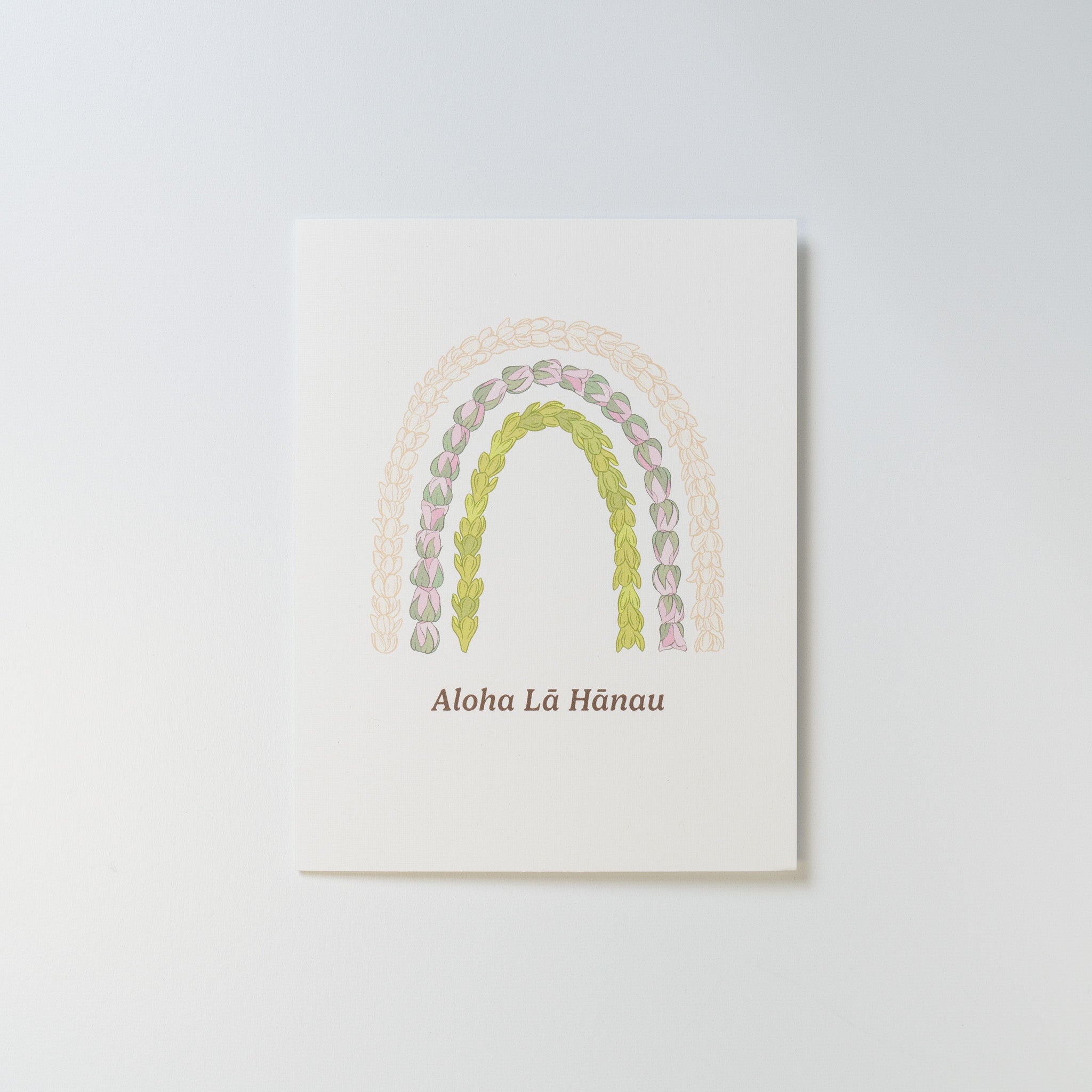 Lei Bow - Aloha La Hanau Greeting Card