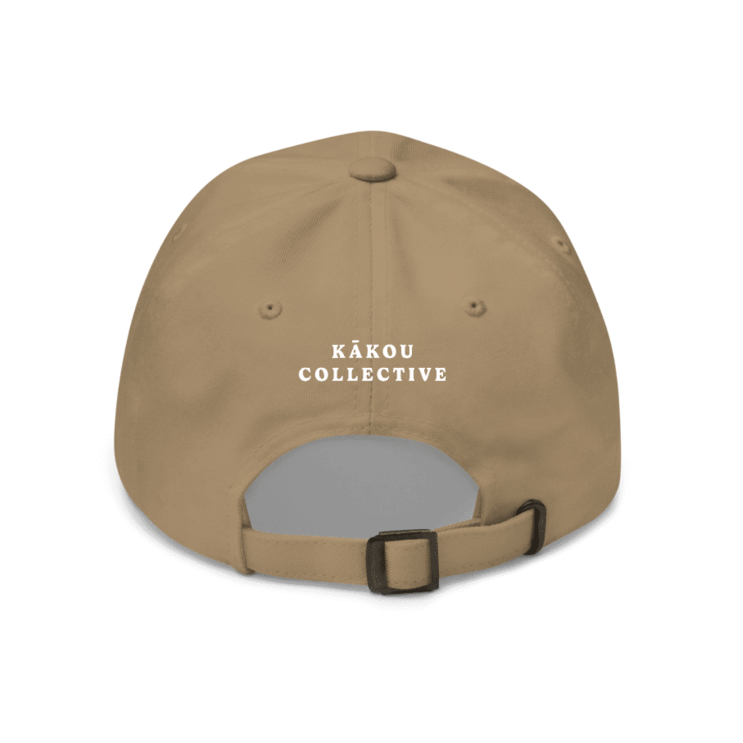 Khaki Lehua Quilt Chino Cotton Twill Dad Hat