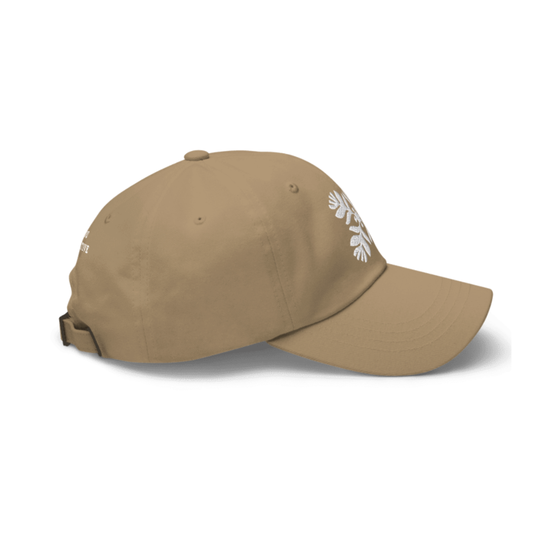 Khaki Lehua Quilt Chino Cotton Twill Dad Hat