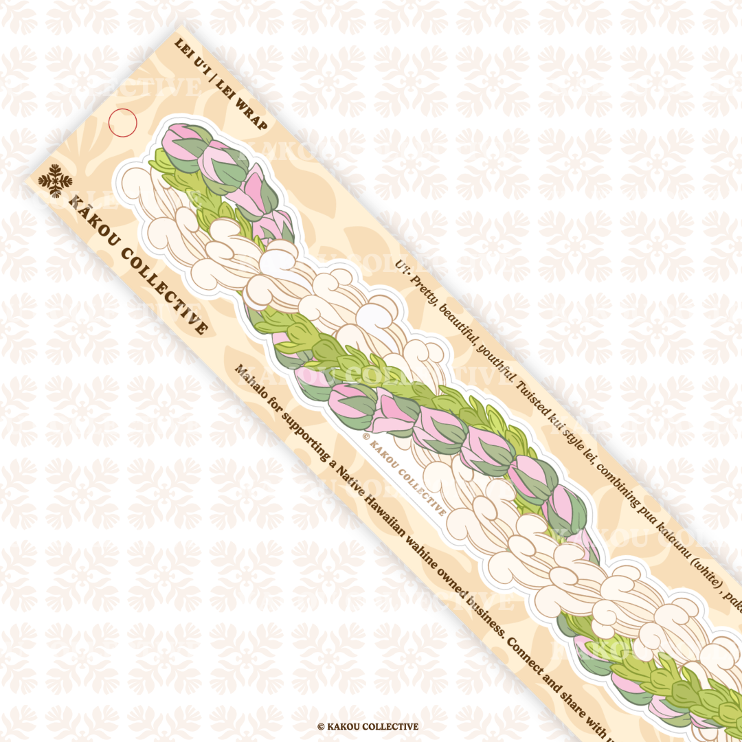 Lei Wrap Vinyl Sticker