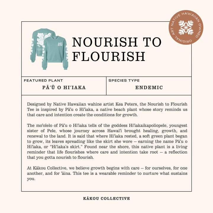 Nourish to Flourish Pāʻū o Hiʻiaka (Sweater Preorder)