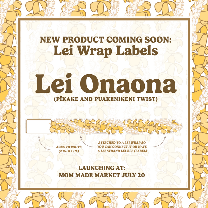 Lei Wrap Label