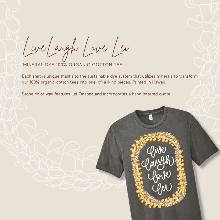 Live Laugh Love Lei Organic Cotton T-Shirt