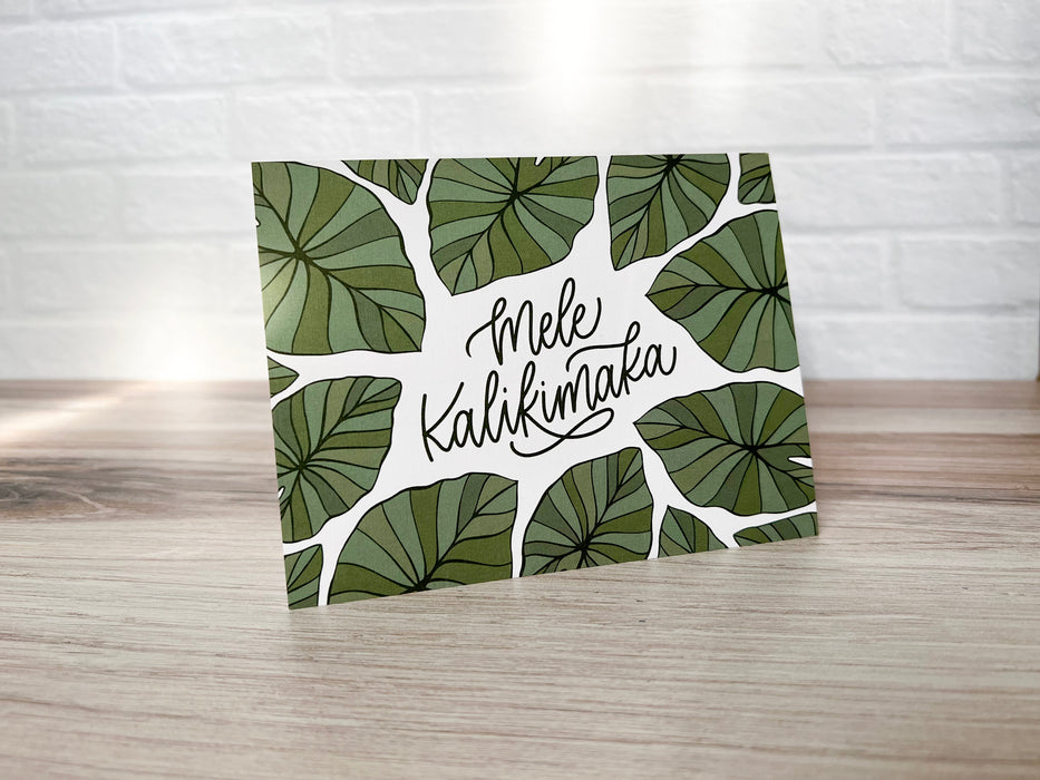 Kalo Mele Kalikimaka Greeting Card