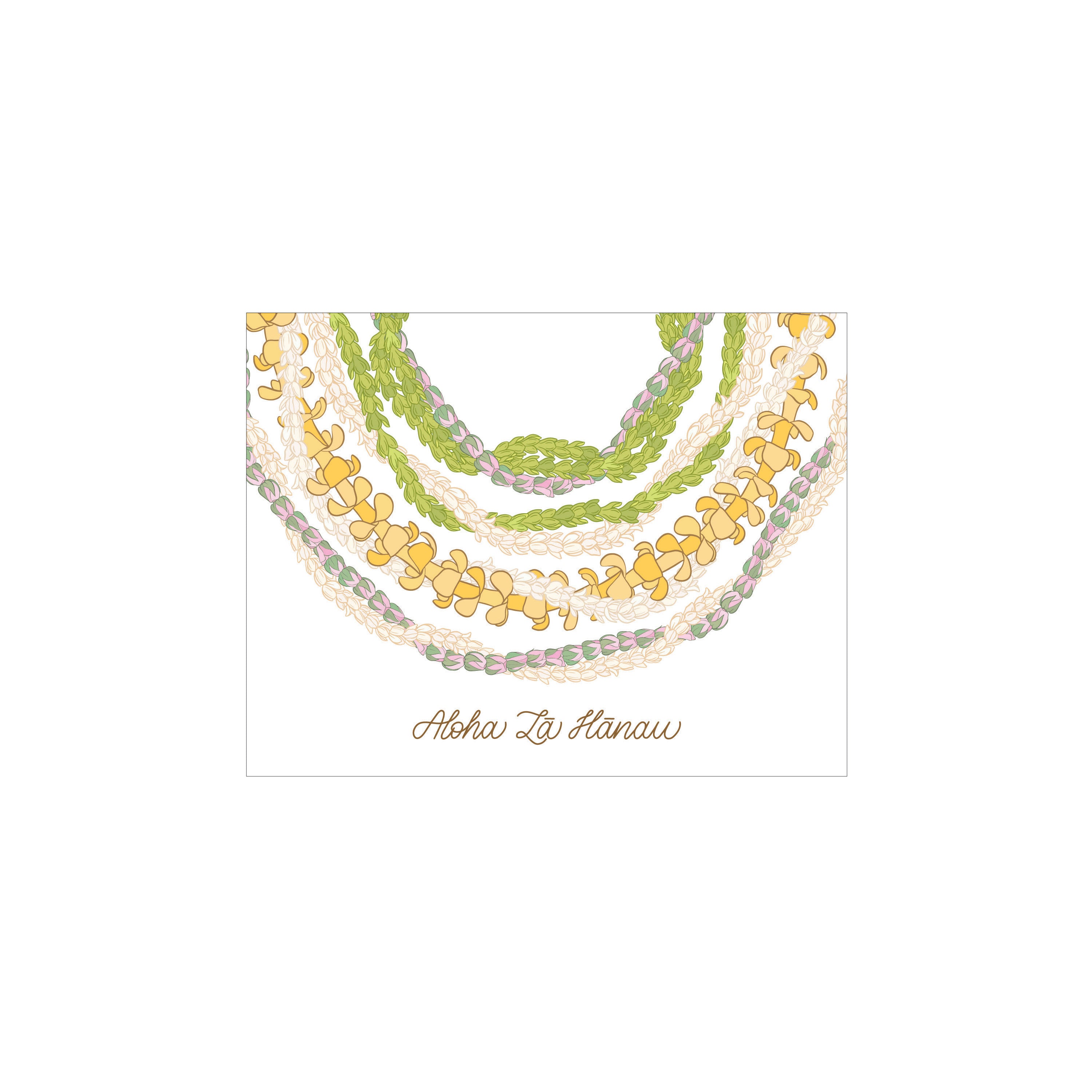 Aloha La Hanau Stacked Greeting Card – Kakou Collective