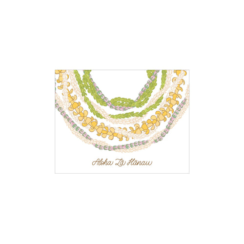 Aloha La Hanau Stacked Greeting Card