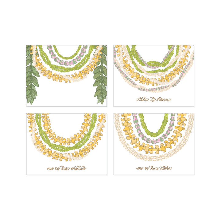 Stacked Lei Greeting Card Bundle