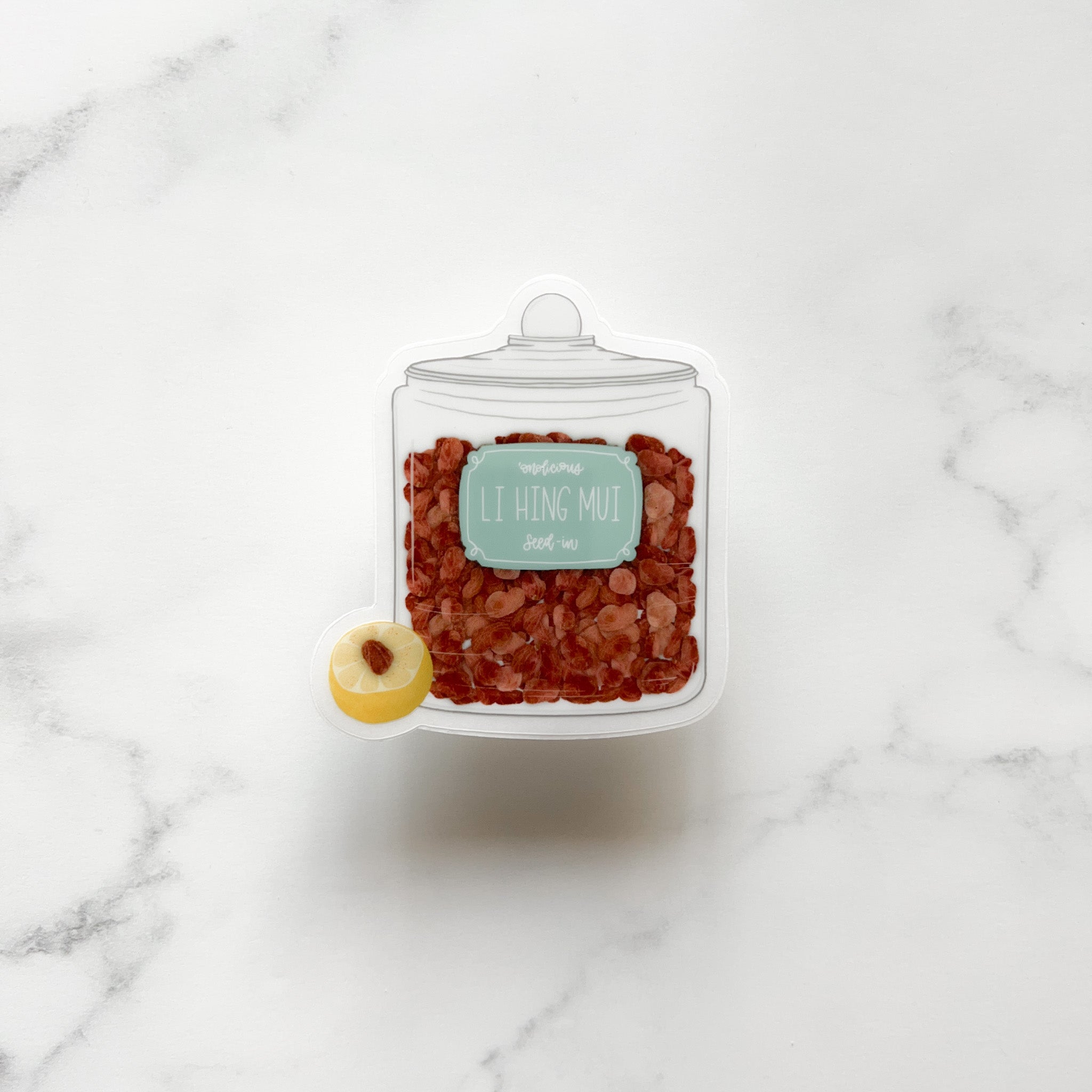 Crack Seed Jar Vinyl Sticker