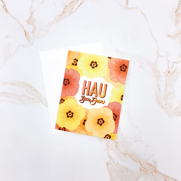 Hau You Doinʻ Punny Greeting Card