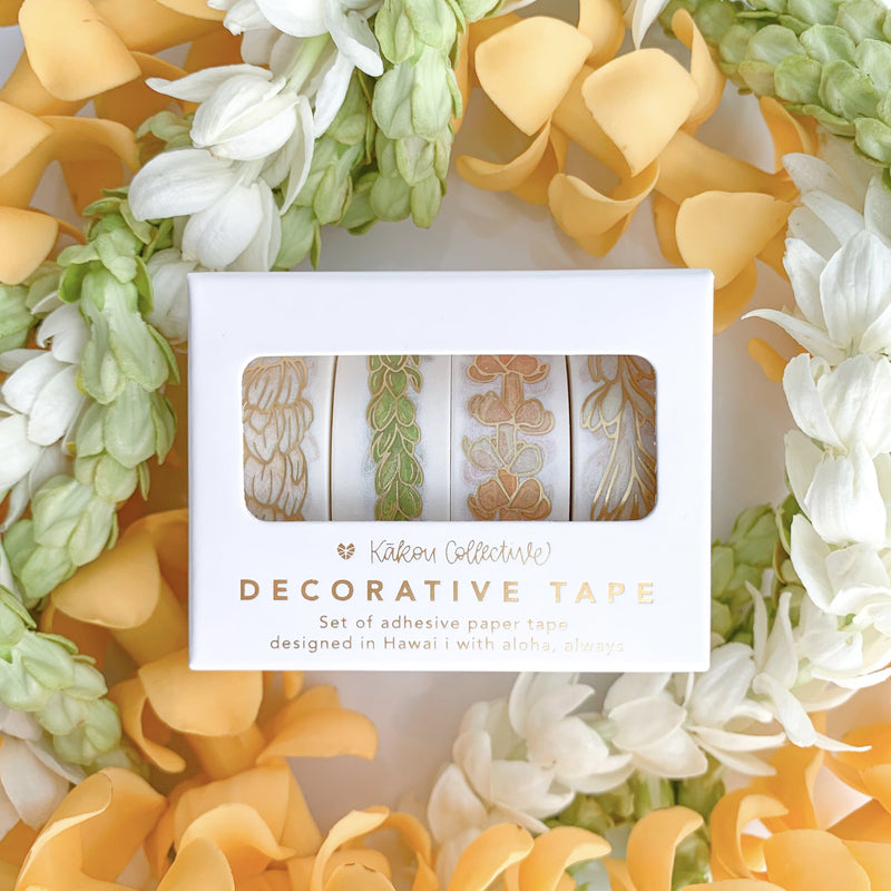 Lei Punahele Gold Foil Washi Box Set