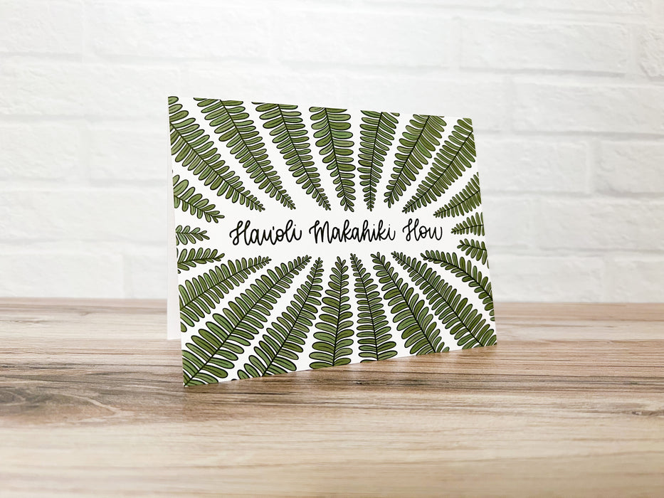 Kupukupu Hauoli Makahiki Hou Greeting Card