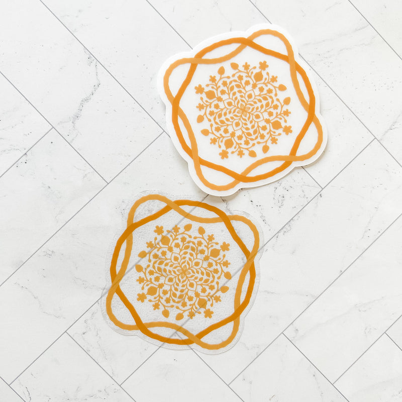 Ilima Kapa Kuiki Clear Vinyl Sticker
