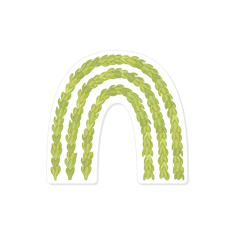 Pakalana Lei Bow Vinyl Sticker