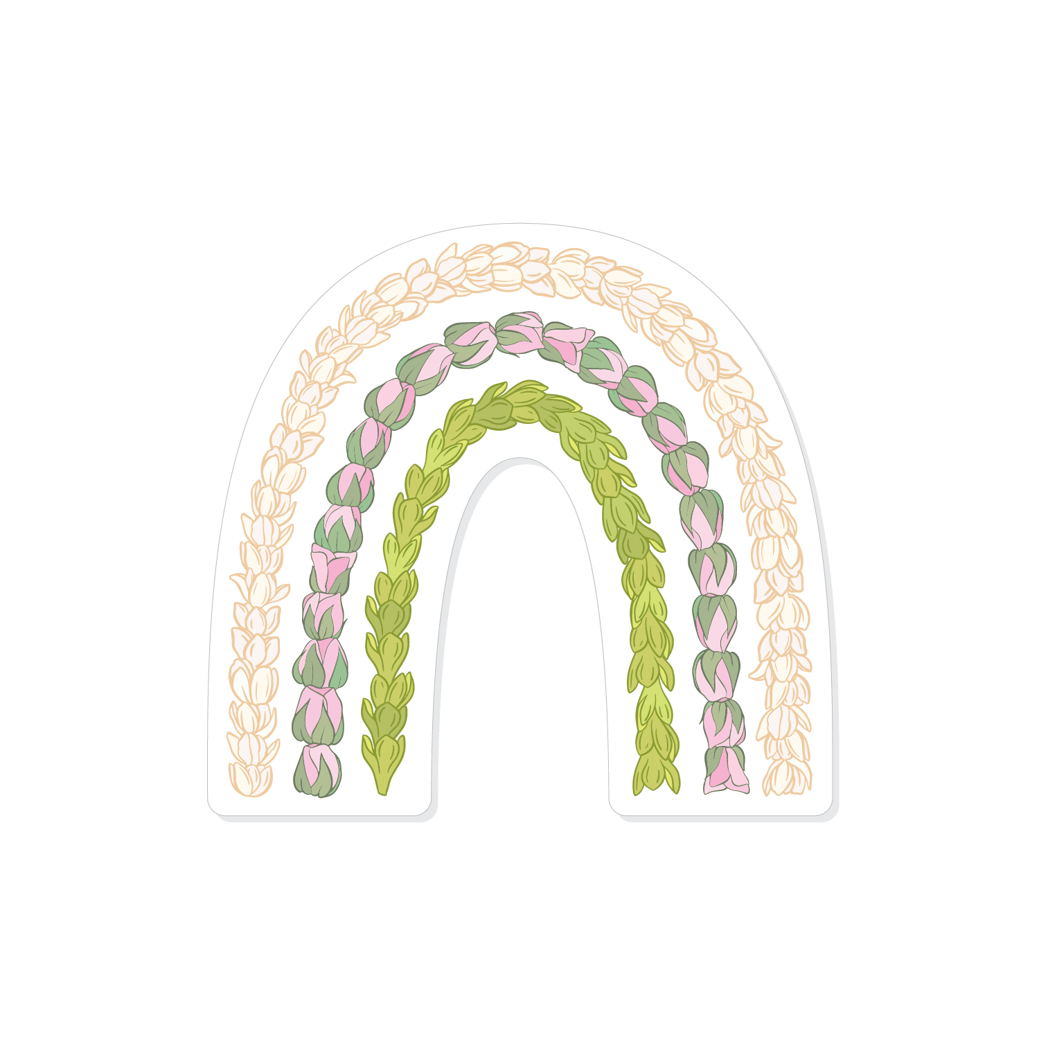 Kolonahe (Pikake Loke Pakalana) Lei Bow