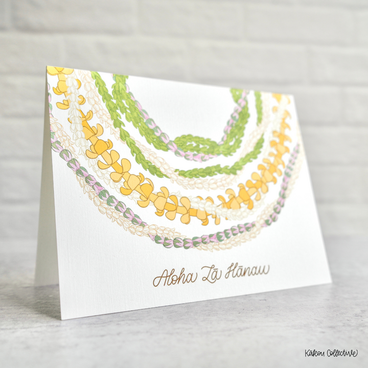 Stacked Lei Greeting Card Bundle